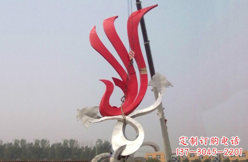 河源不锈钢抽象凤凰安装