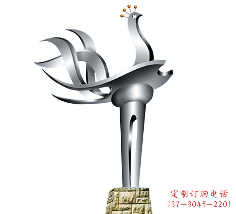 河源不锈钢抽象凤凰设计图