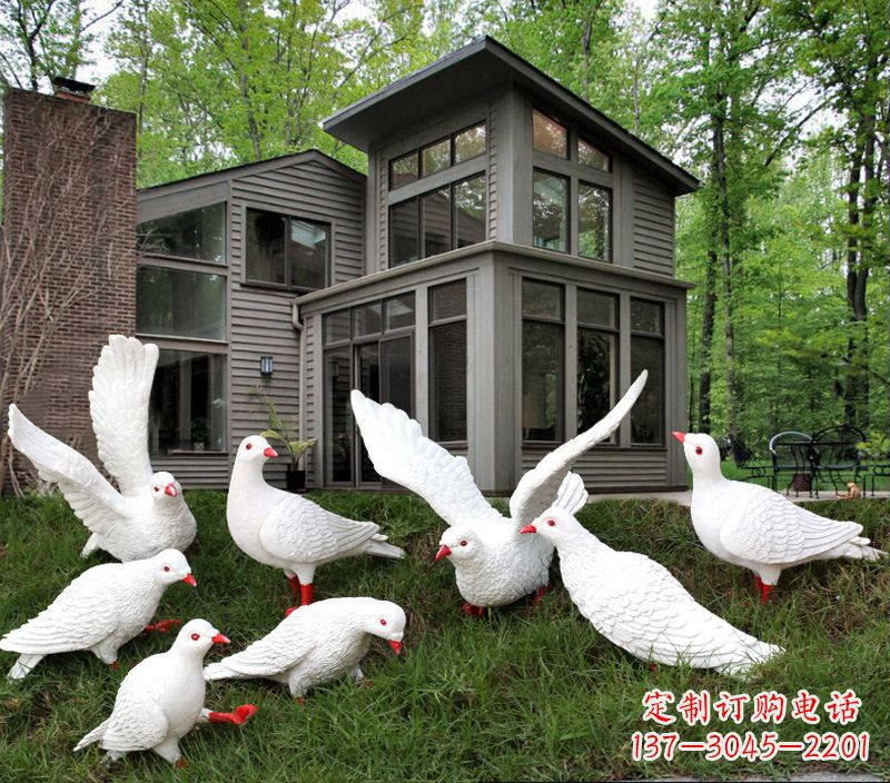 河源不锈钢抽象鸽子雕塑