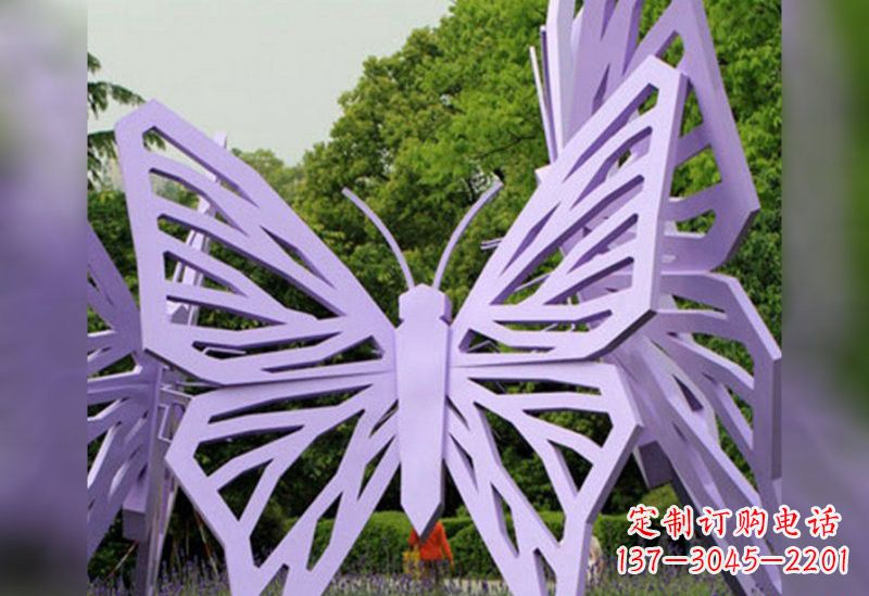 河源不锈钢抽象蝴蝶雕塑