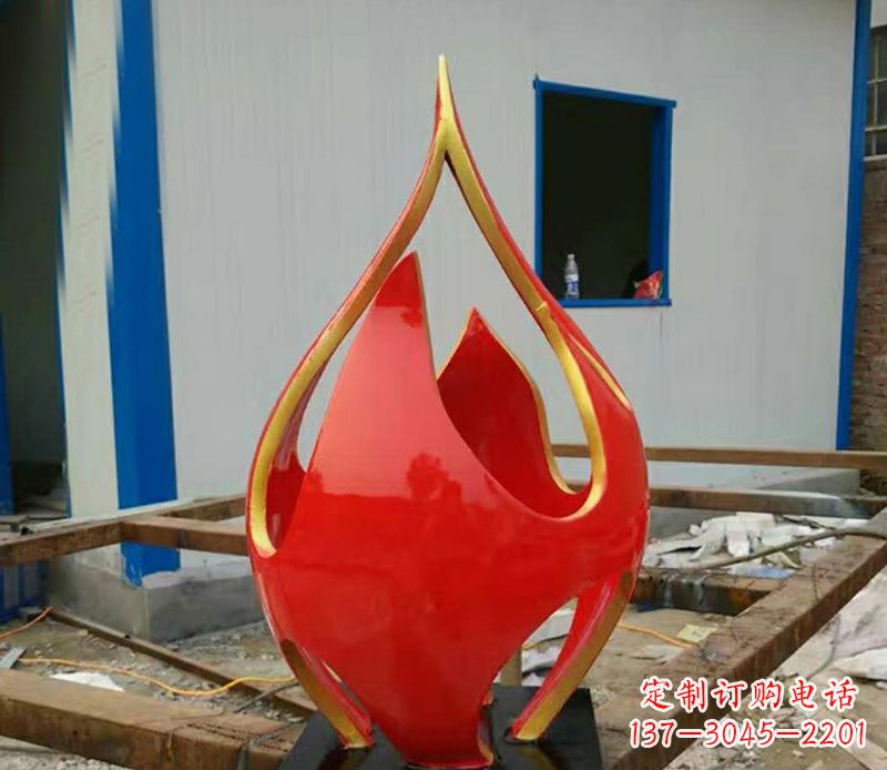 河源不锈钢抽象火龙果广场雕塑