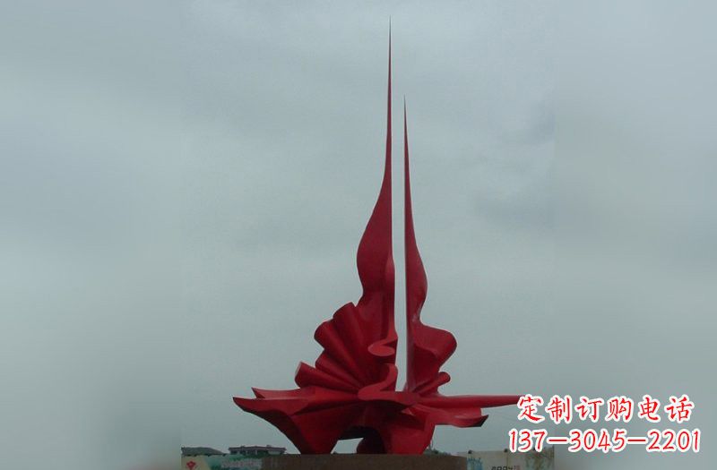 河源不锈钢抽象火炬雕塑222