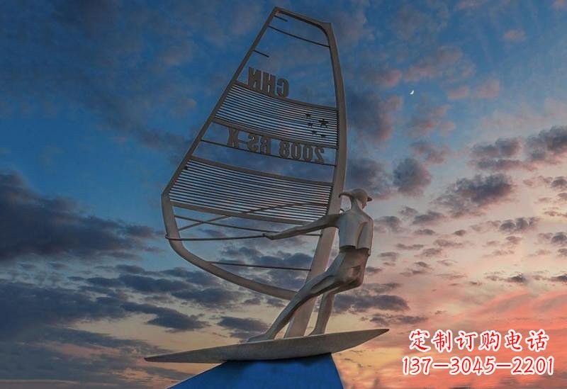 河源不锈钢帆船雕塑——象征着美丽的梦想