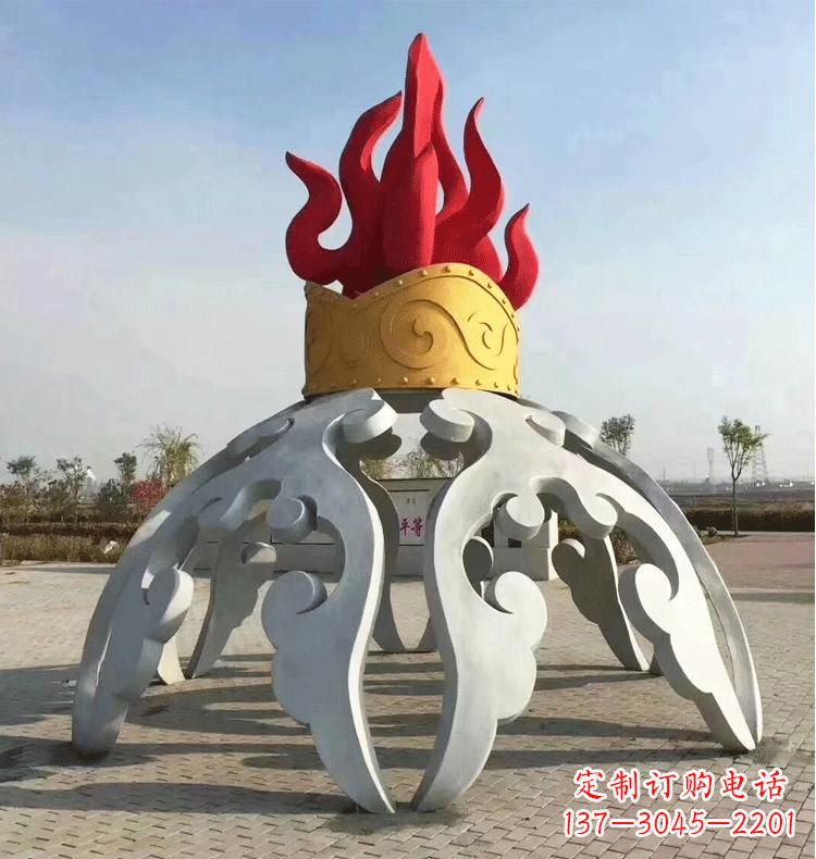河源不锈钢拱门雕塑精致而又充满艺术气息