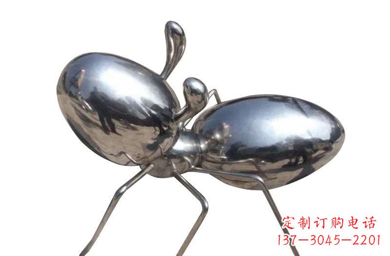 河源不锈钢抽象蚂蚁雕塑