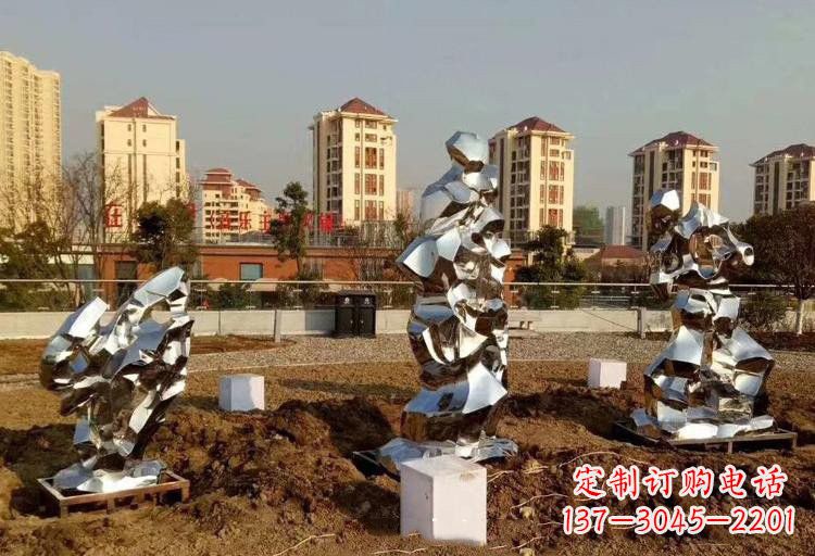 河源不锈钢太湖石雕塑给人以美的视觉体验