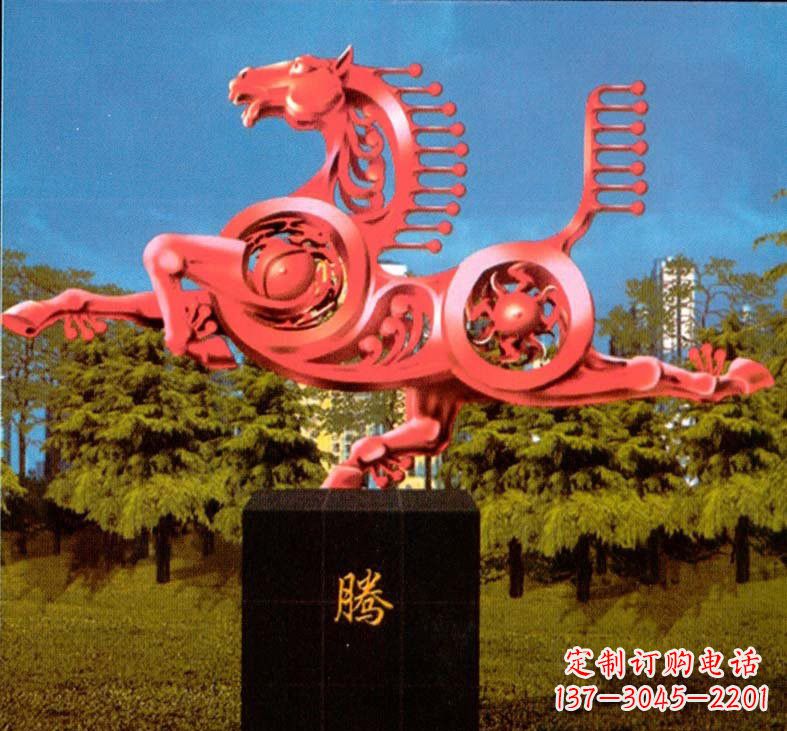 河源不锈钢抽象马雕塑设计图