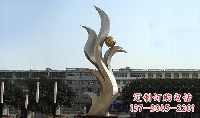 河源不锈钢抽象鸟类凤凰雕塑
