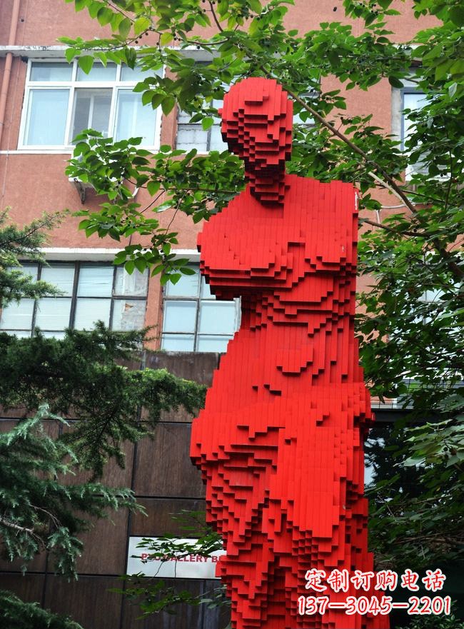 河源不锈钢抽象维纳斯雕塑街边景观雕塑