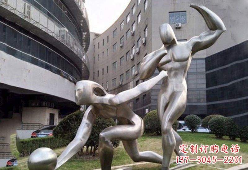 河源不锈钢打保龄球雕塑