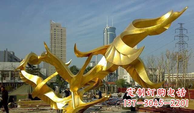 河源不锈钢大雁雕塑——一件传承中华文化的艺术杰作