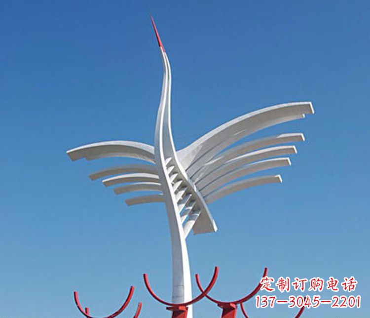 河源不锈钢大雁雕塑 (3)