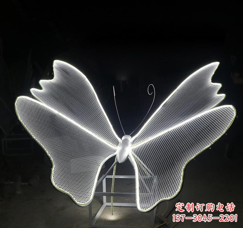 河源不锈钢灯饰蝴蝶雕塑