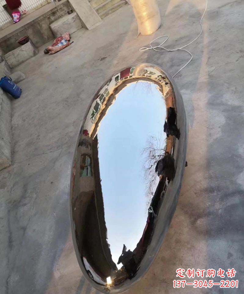 河源不锈钢电镀水滴造型雕塑