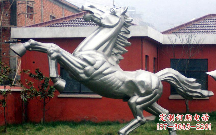 河源不锈钢动物奔马雕塑