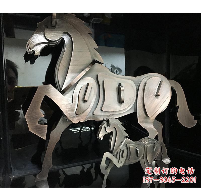 河源不锈钢动物马雕塑
