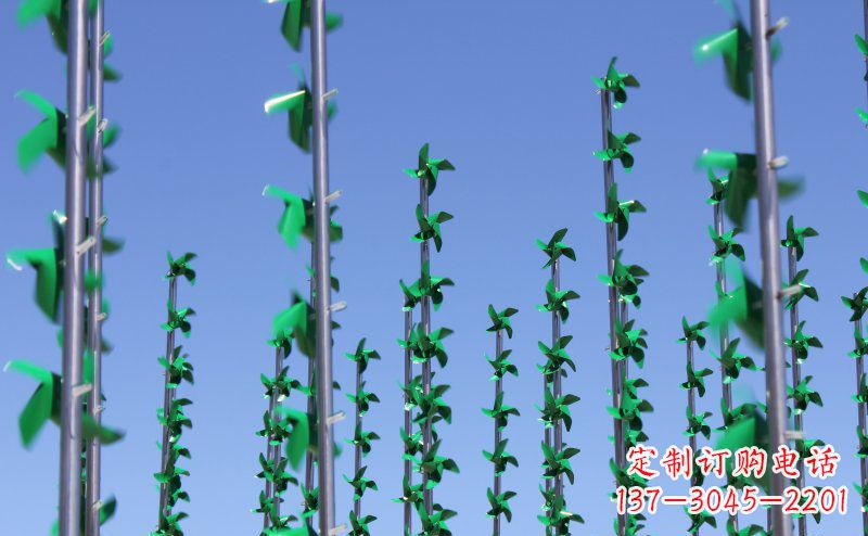 河源不锈钢风车雕塑灵动而又精致