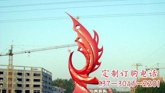 河源不锈钢凤凰城市雕塑