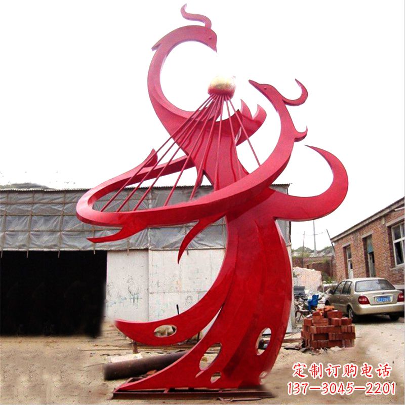 河源不锈钢凤凰景观雕塑