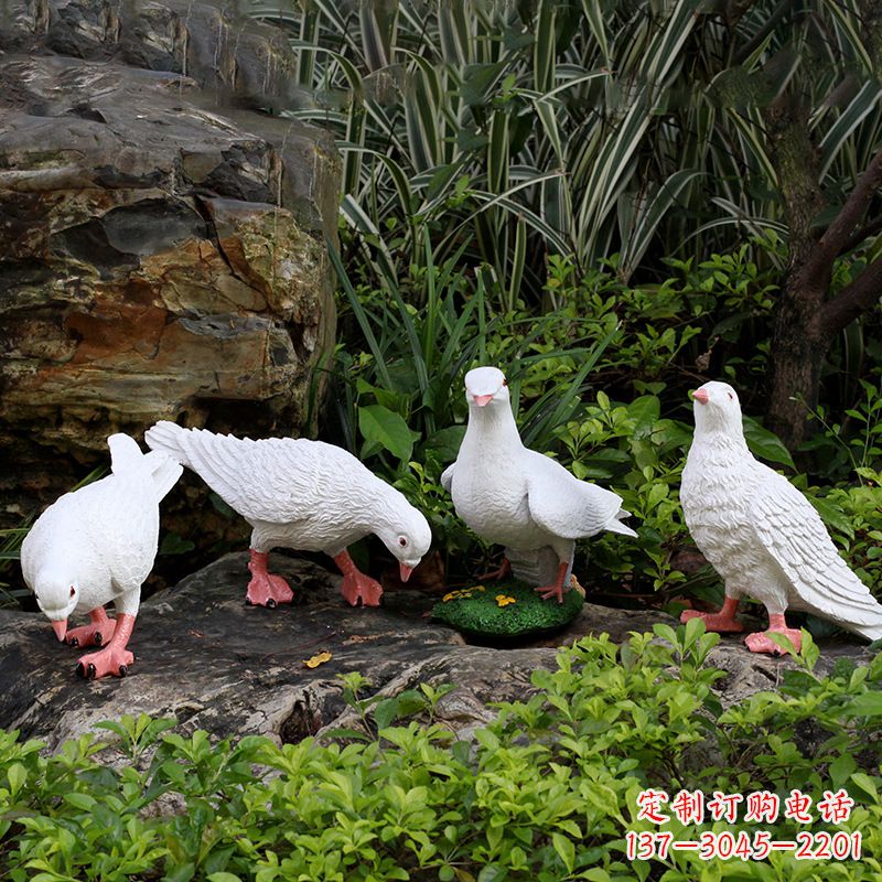 河源不锈钢鸽子立体雕塑精美雕塑点缀美好生活