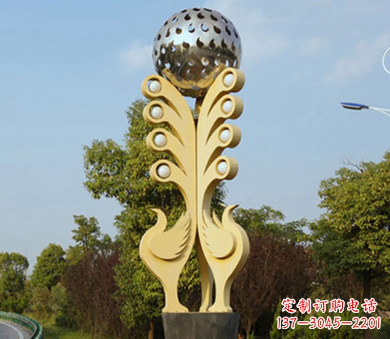 河源不锈钢公鸡抽象雕塑