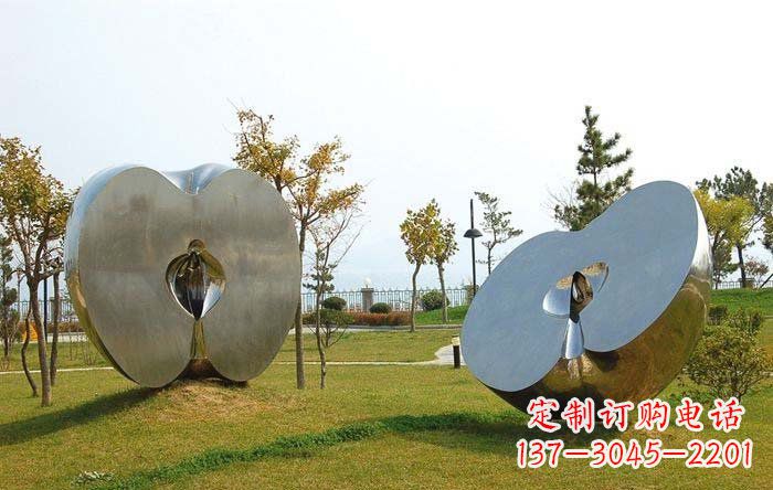 河源不锈钢苹果雕塑——珍贵的艺术瑰宝