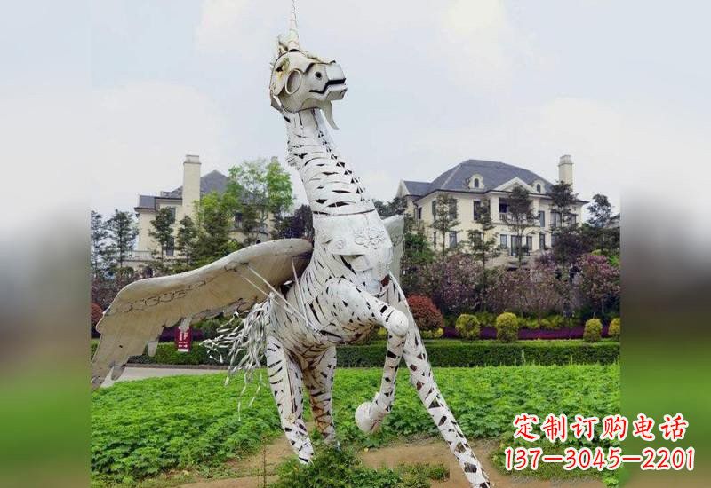 河源不锈钢独角兽雕塑
