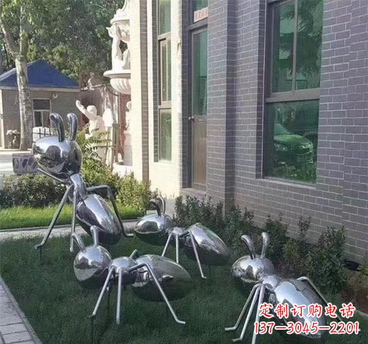 河源不锈钢蚂蚁雕塑—精致细腻的艺术品