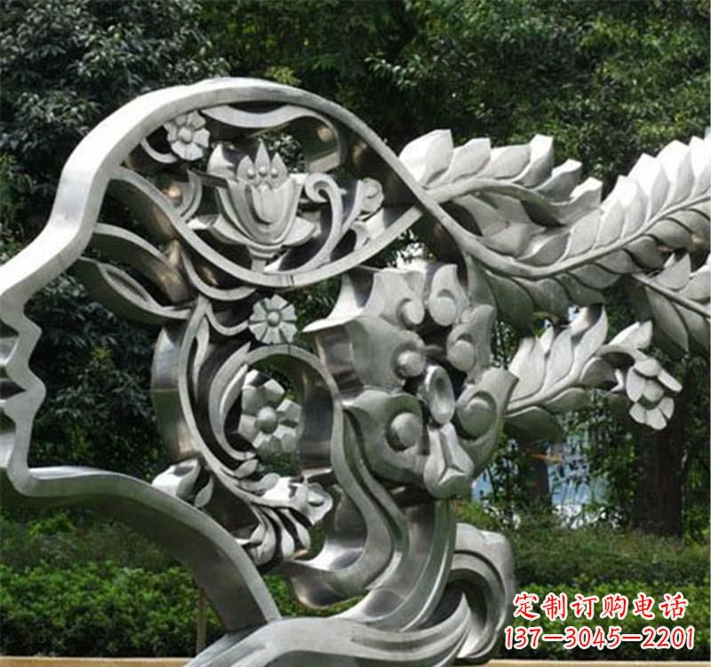 河源不锈钢雕塑美丽的象征