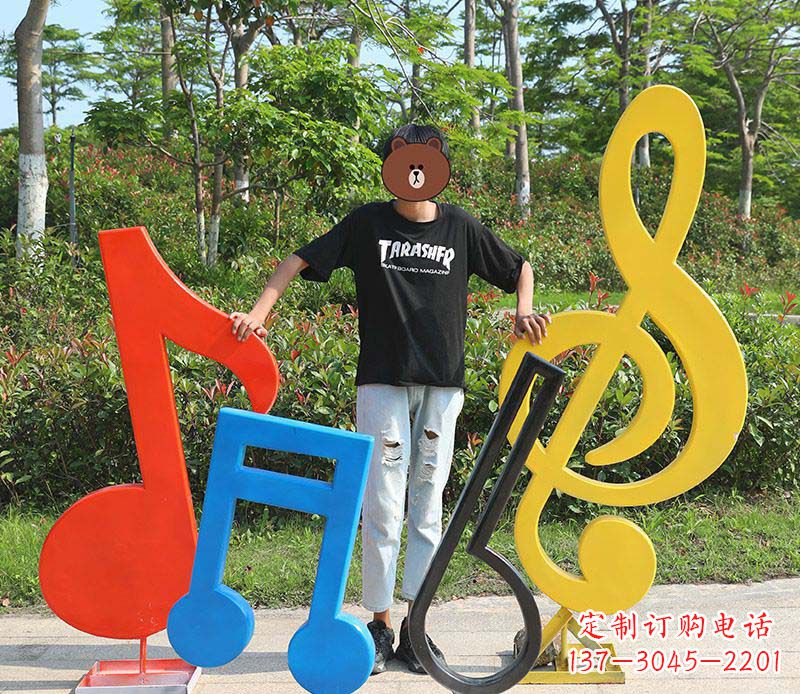 河源不锈钢公园音符雕塑——精美绝伦