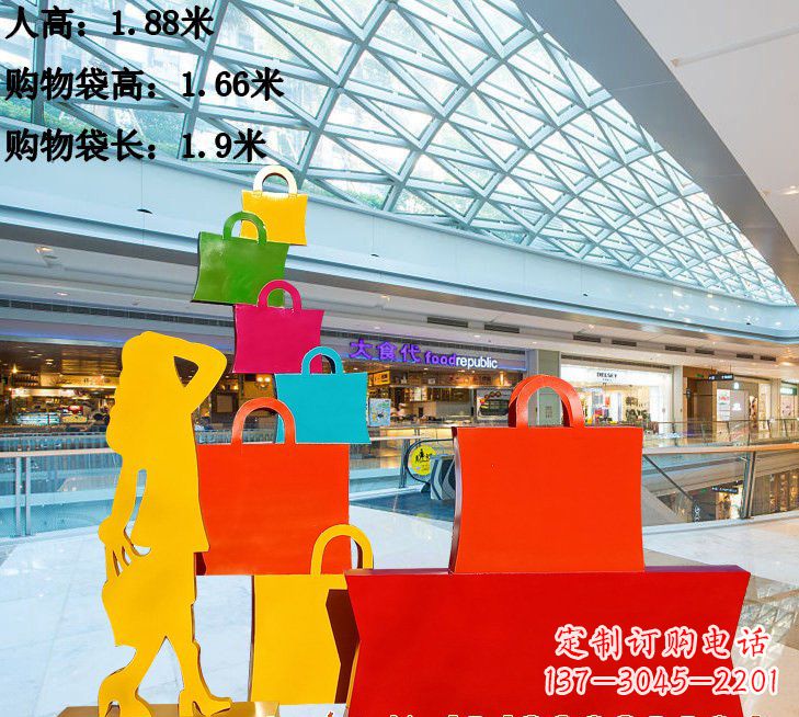 河源不锈钢购物袋雕塑艺术品的独特之处