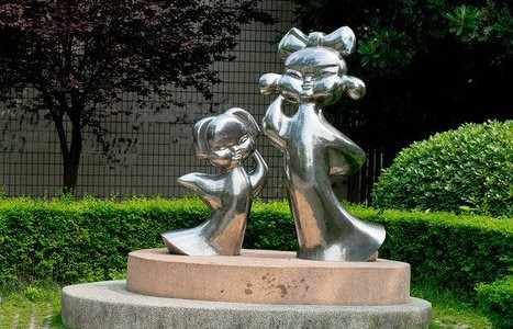 河源不锈钢古代儿童雕塑让每个孩子都有一个家