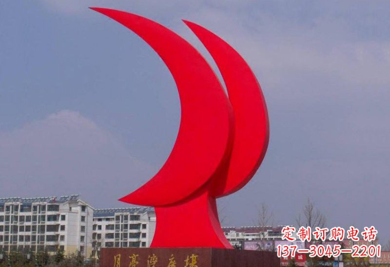 河源精美的不锈钢月亮雕塑