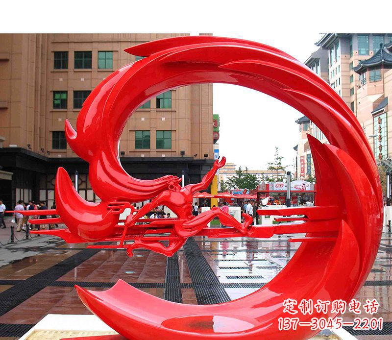 河源精美的不锈钢圆环雕塑