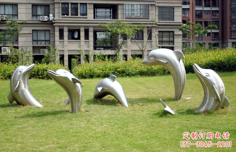 河源不锈钢海豚传承海洋文化的象征