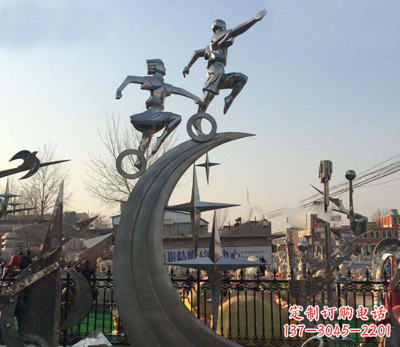 河源不锈钢海之星儿童雕塑