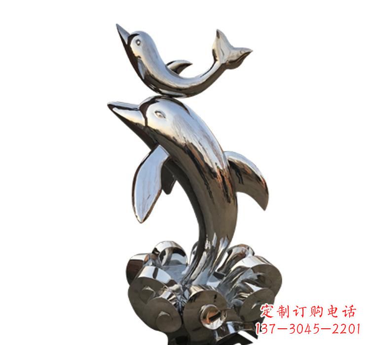 河源海豚雕塑艺术与自然的完美结合