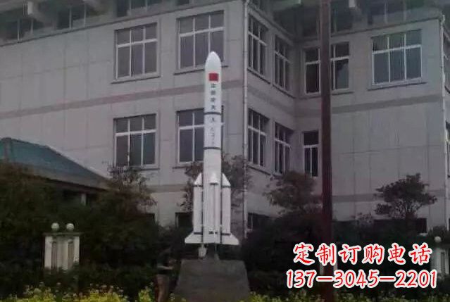 河源不锈钢火箭雕塑