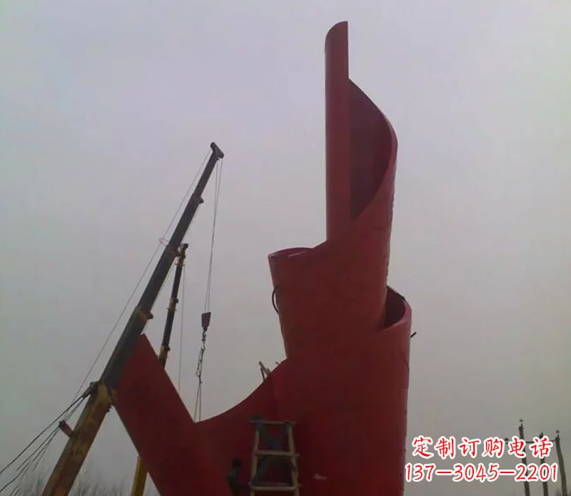 河源不锈钢火炬雕塑