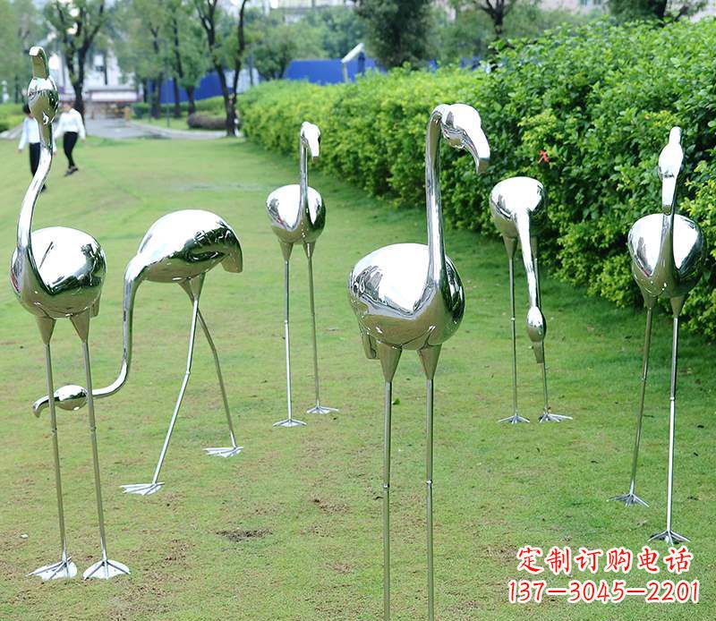 河源不锈钢火烈鸟雕塑