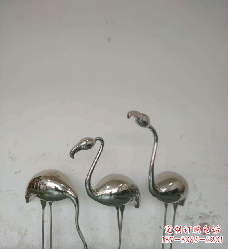 河源不锈钢火烈鸟雕塑把自然之美带入公园