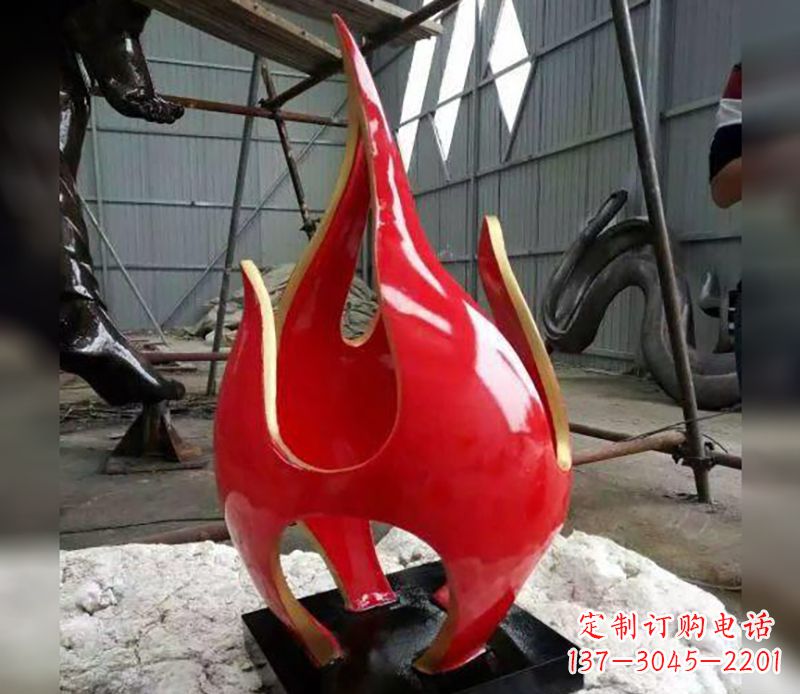 河源不锈钢火龙果雕塑传承传统文化的艺术品