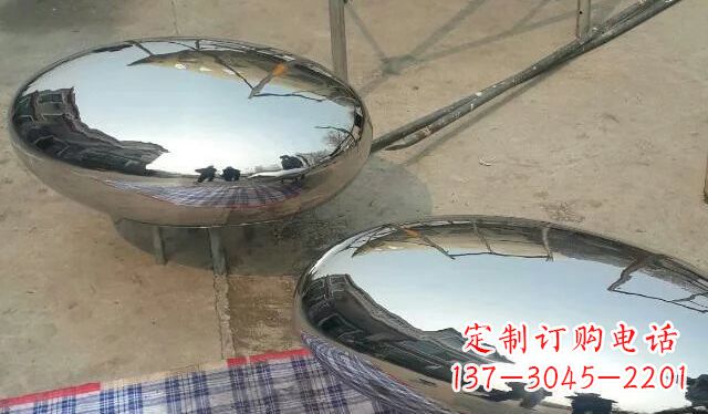 河源不锈钢鸡蛋蛋雕塑