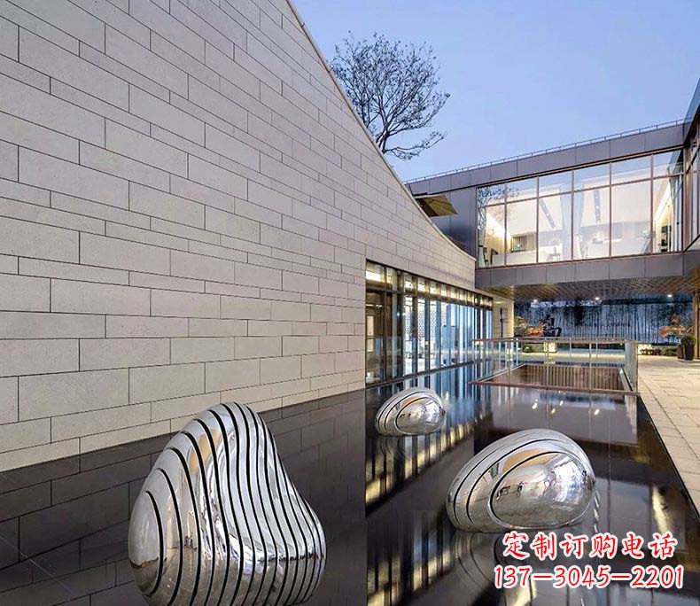 河源精美不锈钢假山雕塑