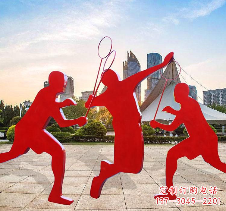 河源不锈钢羽毛球雕塑艺术与运动的完美结合