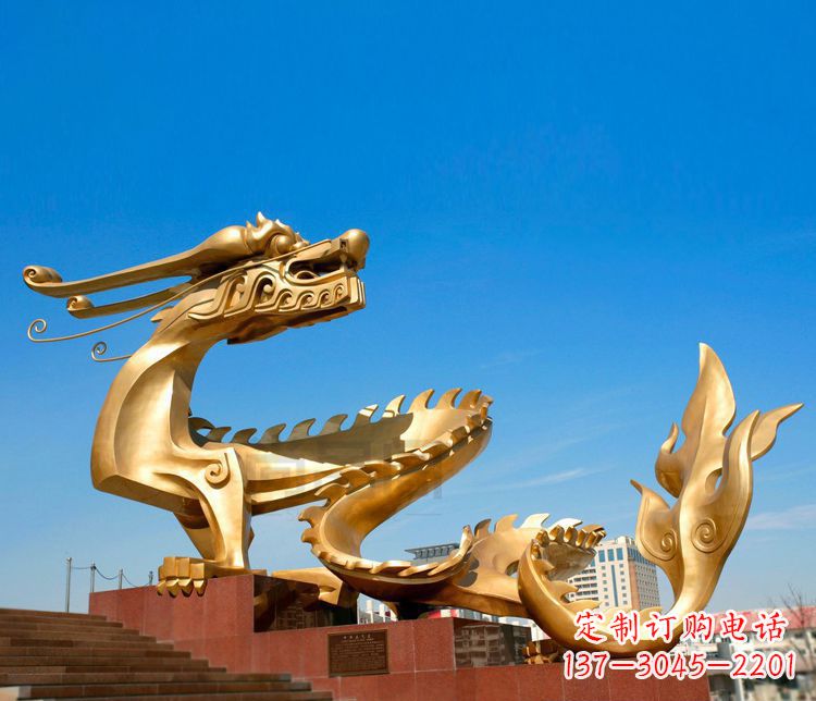 河源不锈钢金龙雕塑