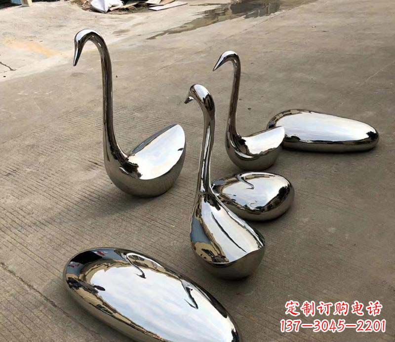 河源不锈钢镜面鹅卵石座椅