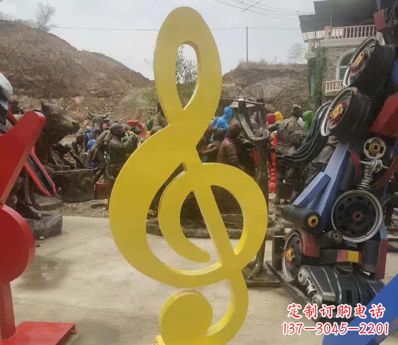 河源不锈钢音符雕塑美丽而持久的艺术