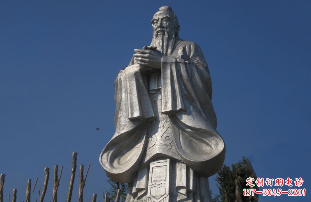 河源不锈钢孔子人物雕塑——传承中华文化的精神象征
