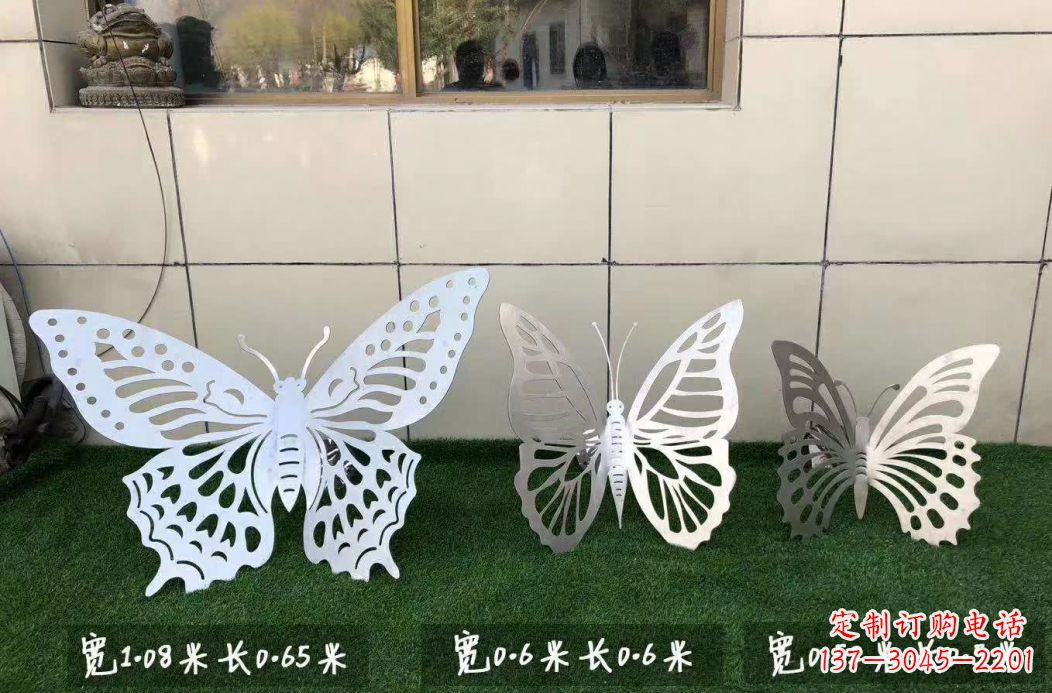 河源不锈钢镂空蝴蝶公园雕塑——精美绝伦